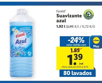 Lidl Formil Suavizante Azul oferta