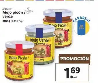 Lidl Argodey Mojo picón ̸ verde 200g oferta