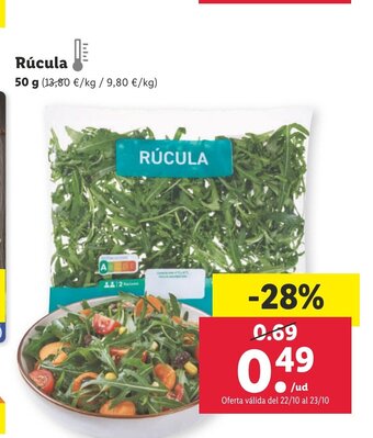 Lidl Rúcula oferta
