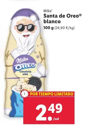 Lidl Santa de Oreo Blanco oferta