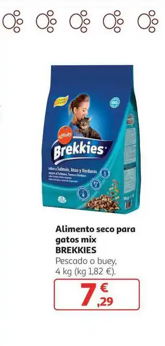 Alcampo Brekkies Alimento seco para gatos mix 4kg oferta