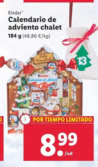 Lidl Calendario de Adviento Chalet oferta