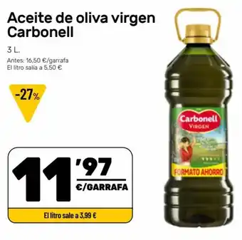 AhorraMas Aceite de Oliva Virgen Carbonell 3L oferta
