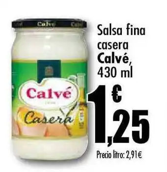 Unide Supermercados Calvé Salsa fina casera, 430ml oferta
