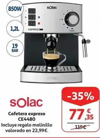 Alcampo Cafetera espresso solac oferta