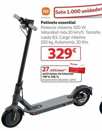 Alcampo Patinete xiaomi oferta