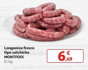 Alcampo Longaniza montfoix oferta