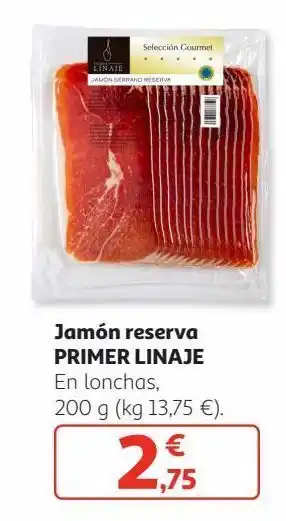 Alcampo Jamón reserva oferta