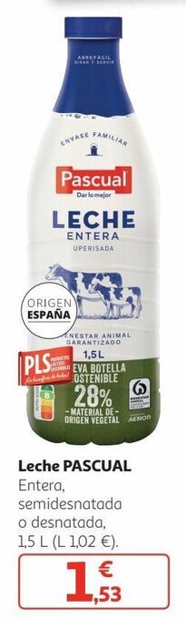Alcampo Leche pascual oferta