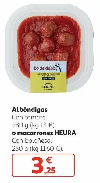 Alcampo Albóndigas bo de debò oferta