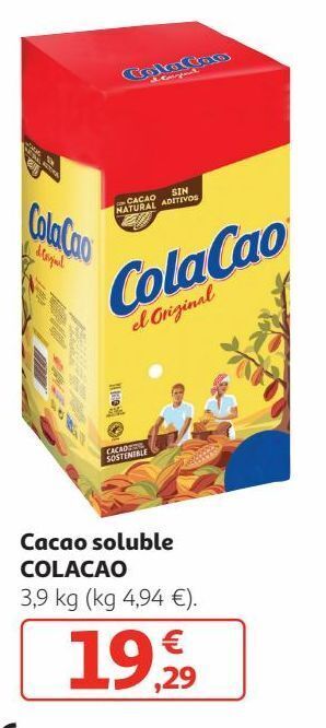 Alcampo Cacao soluble cola cao oferta