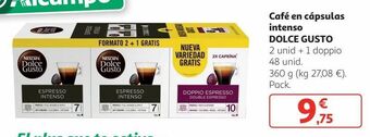 Alcampo Cápsulas de café dolce gusto oferta