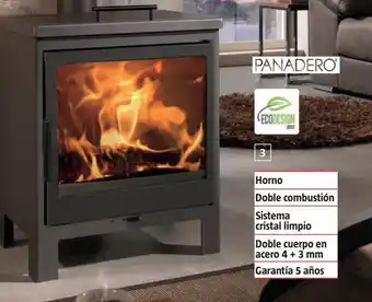 Bauhaus Estufa leña newport ecodesign panadero oferta
