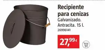 Bauhaus Cubo cenizas 15l. antracita oferta