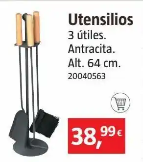 Bauhaus Jgo.3 utiles chimen.antracita alt.64 cm oferta