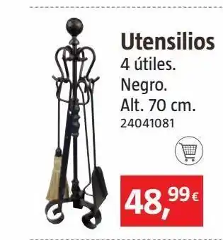 Bauhaus Juego chimenea 70x19x19cm 4pza oferta