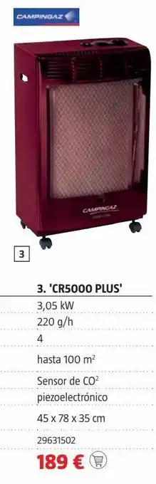 Bauhaus Estufa gas catalitic.cr5000 plus t.burd. oferta