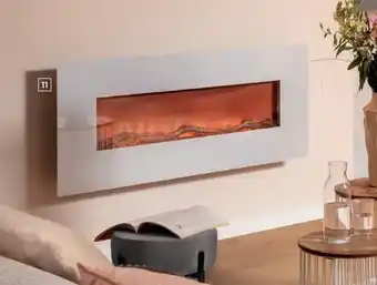 Bauhaus Chimenea elec blanca flat 1600w voltomatheating oferta
