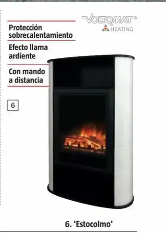 Bauhaus Chimenea electrica estocolmo 1500w oferta