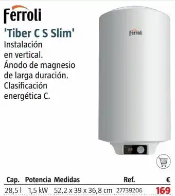 Bauhaus Termo electrico tiber c 30 s oferta