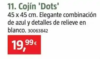 Bauhaus Cojin dots 45x45cm ne-bl oferta