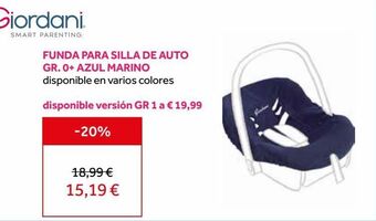 Prénatal Silla de coche giordani oferta