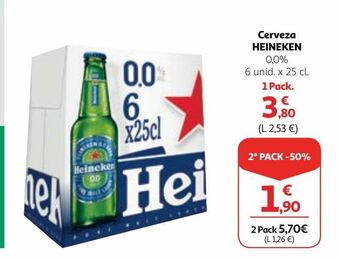 Alcampo Cerveza sin alcohol heineken oferta