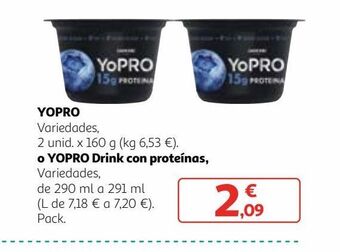 Alcampo Yogur yopro oferta