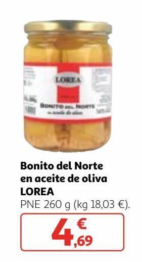 Alcampo Bonito del norte en aceite de oliva lorea oferta