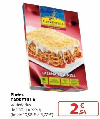 Alcampo Platos carretilla oferta