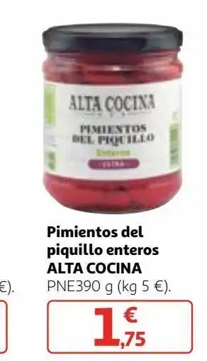 Alcampo Pimientos del piquillo alta cocina oferta