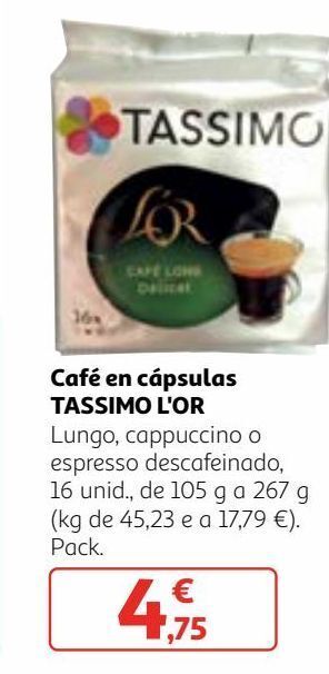 Alcampo Cápsulas de café l'or oferta
