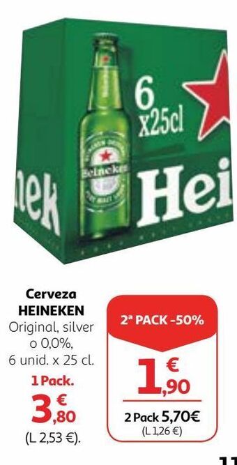 Alcampo Cerveza heineken oferta