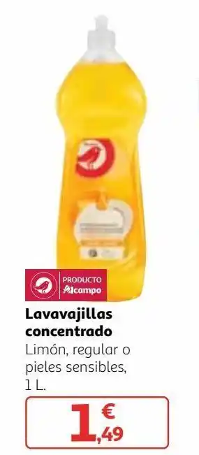 Alcampo Detergente lavavajillas auchan oferta