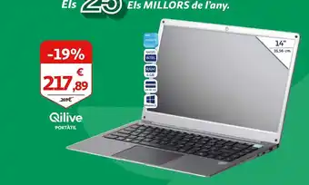 Alcampo Portátil táctil qilive oferta