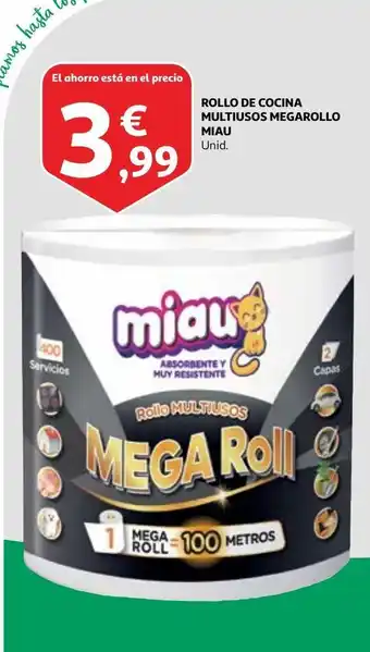 Alcampo Papel multiusos miau oferta