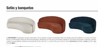 Maisons du Monde Sofás y banquetas 1. sofa dorset. revestimiento de tejido rizado blanco 100 % poliéster, 410 g/m² de densidad a tejido color oferta