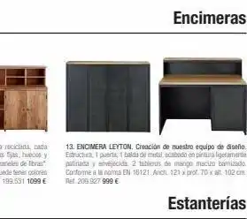 Maisons du Monde Encimeras 13. encimera leyton. creación de nuestro equipo de diseño. estructura, 1 puerta, 1 baida de metal, acabado en pint oferta