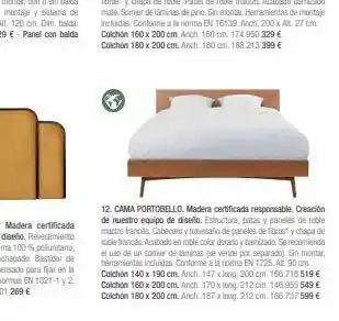 12. cama portobello. madera certificada responsable. creación de nuestro equipo de diseño. estructura, patas y paneles de rob