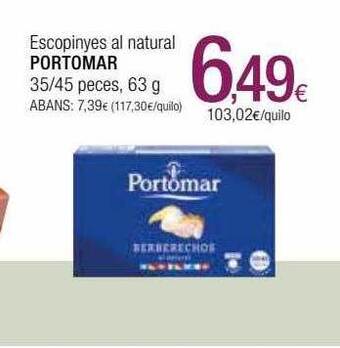Condis Escopinyes al natural portomar oferta