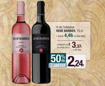 Condis 50% dte 2a unitat vi de catalunya rené barbier oferta