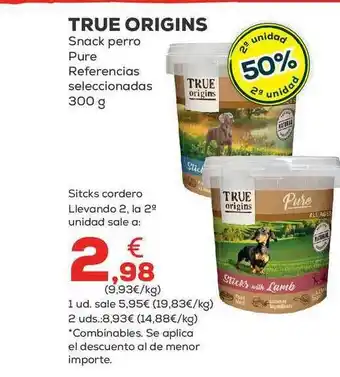 Kiwoko True origins snack perro pure referencias seleccionadas oferta