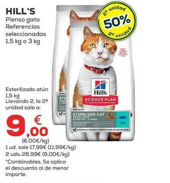 Kiwoko Hill's pienso gato referencias seleccionadas oferta