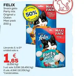 Kiwoko Felix snack gato party mix original u ocean maxi pack oferta