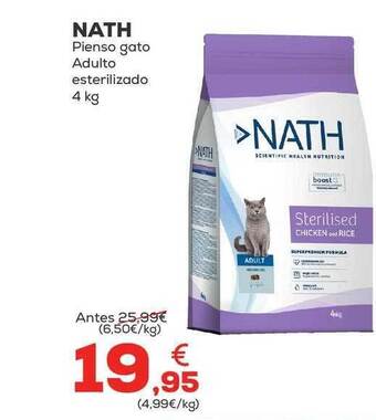 Kiwoko Nath pienso gato adulto esterilizado oferta
