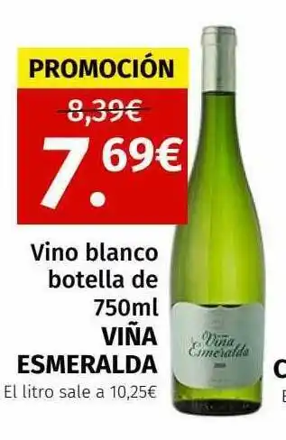 Maskom Supermercados Vino blanco viña esmeralda oferta
