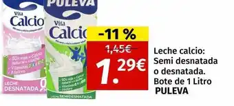 Maskom Supermercados Leche calcio: semi desnatada o desnatada puleva oferta