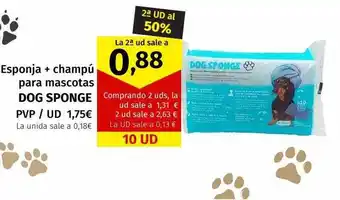 Maskom Supermercados Esponja + champú para mascotas dog sponge oferta