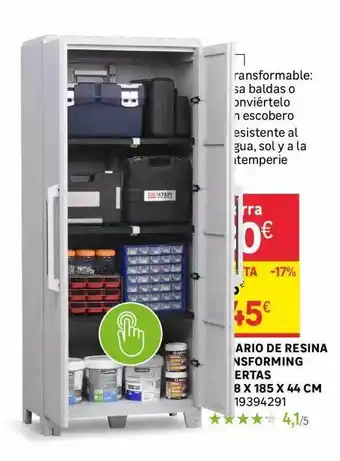 Leroy Merlin Armario de resina transforming oferta