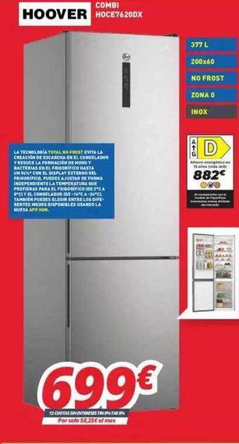 Mi electro Hoover combi hoce7620dx oferta